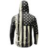 Men’s Casual Hooded Long Sleeve Sun Protection Top with Independence Day Print Lightweight Pullover for Outdoor Activities
