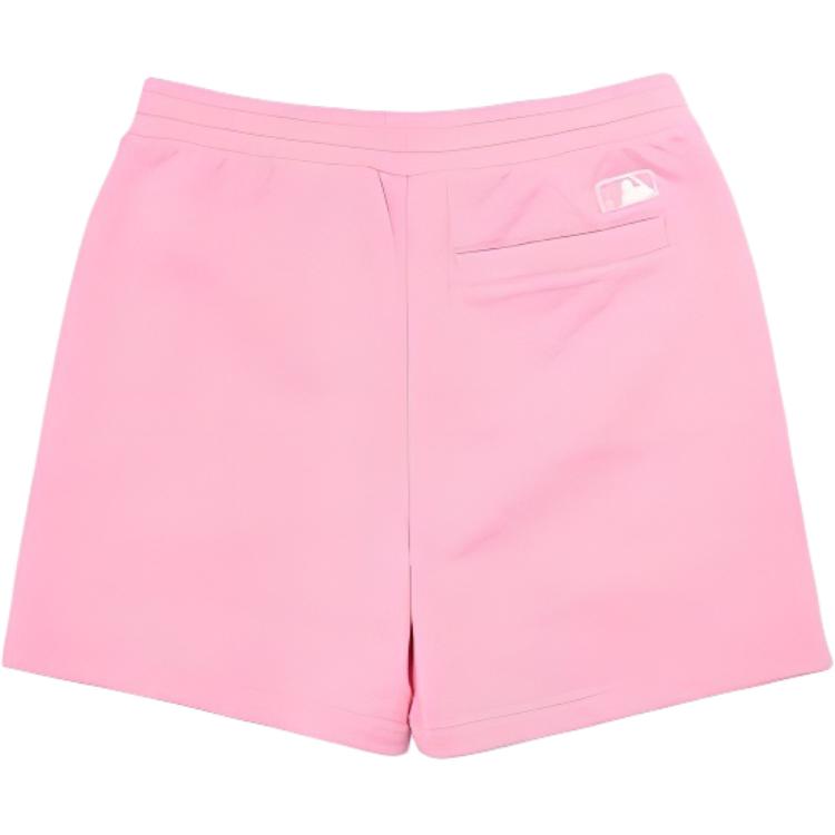MLB Basic Logo Solid Color French Style Loose Casual Shorts Unisex shorts Pink 3ASPB0123-50PKS