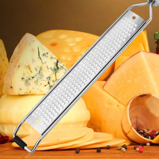 Lemon Zester Cheese Grater Stainless Steel Citrus Peeler with Non-Slip Handle Multi-Purpose Kitchen Tool for Citrus Parmesan Ginger