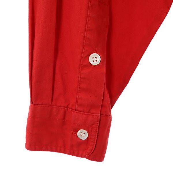 mikihouse Long sleeve shirt M Red Made in Japan logo Men's Used