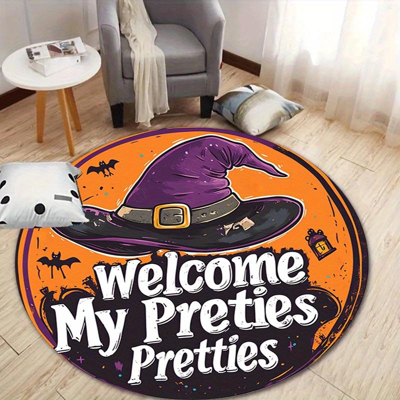 

1pc Soft, Absorbent & Non-Slip Magic Hat Round Rug, Perfect for Entryway, Living Room, Bedroom Decor, Machine Washable Flannel Memory Foam M 80cm by 80cm