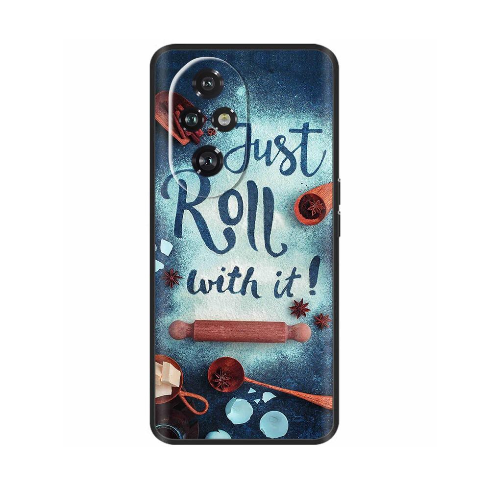 Für Honor 200 Pro Hülle Niedlich Weich Silikon TPU Coque Funda für Honor 200 Pro honor200 Handyhülle Schwarz Capas Für Honor 200 Lite