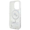 Karl Lagerfeld Klhmp16Llgkcsgh Iphone 16 Pro 6.3 Hardcase Transparent Liquid Glitter Karl&Choupette Head Magsafe
