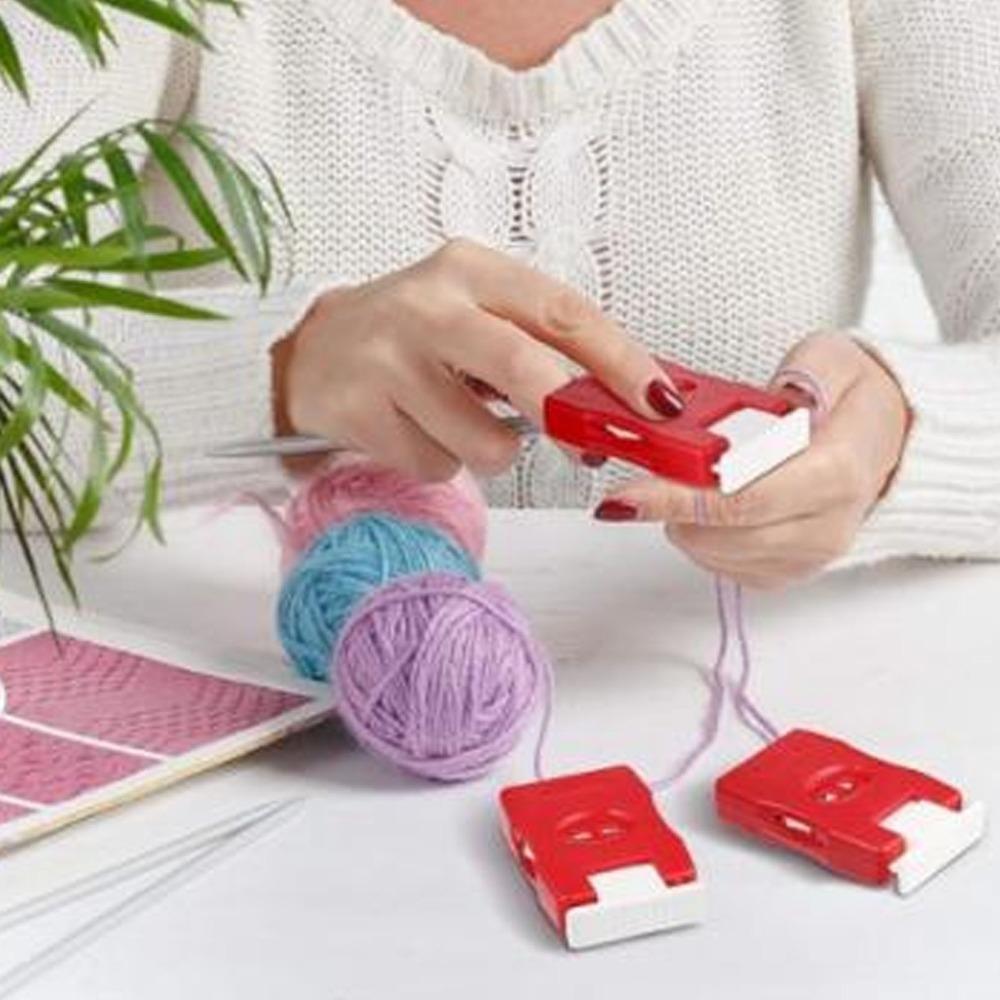 2Pcs Plastic Crochet Row Counter Lightweight Design Knitting Needle Marker For DIY Craft