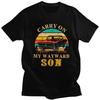 Retro Vintage Klassisches Auto Carry On My Wayward Son T-Shirts Herren TV Supernatural T-Shirts Baumwolle