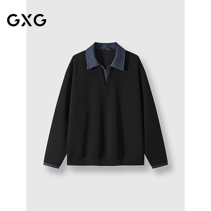 

GXG Men s Casual Spliced Collar Top 170/M