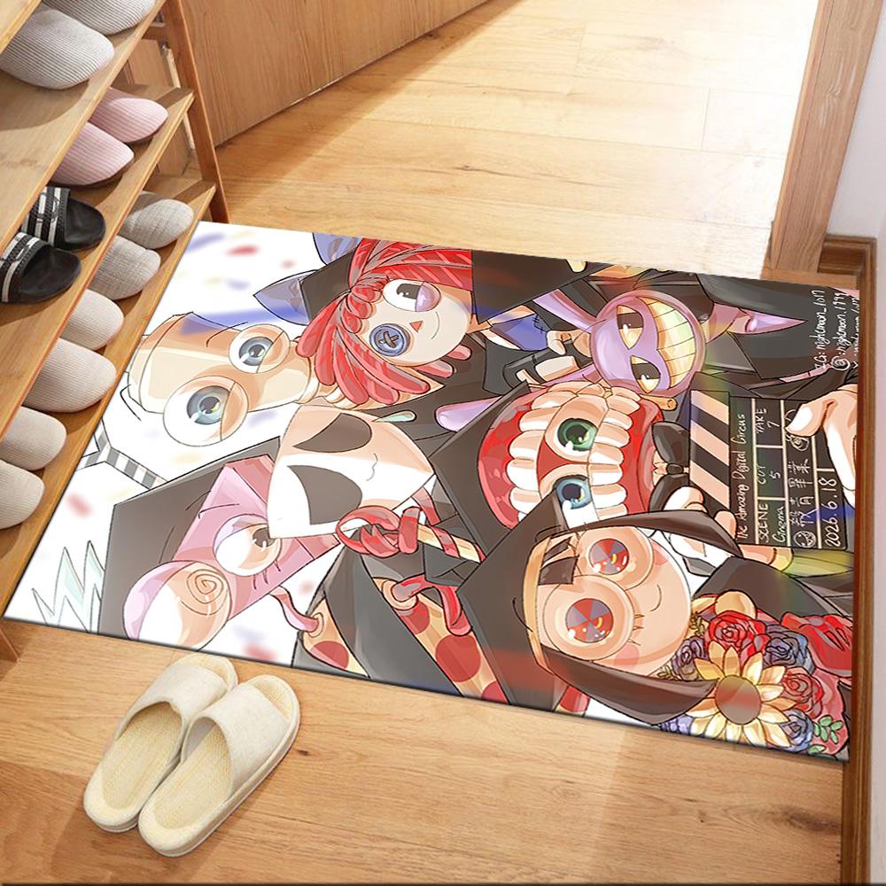 Digital Circus Area Rug Perfect For Kitchen Dining Room Balcony Foyer Antislip Rug Anime Office Decor Perfect Gift For Friends Family