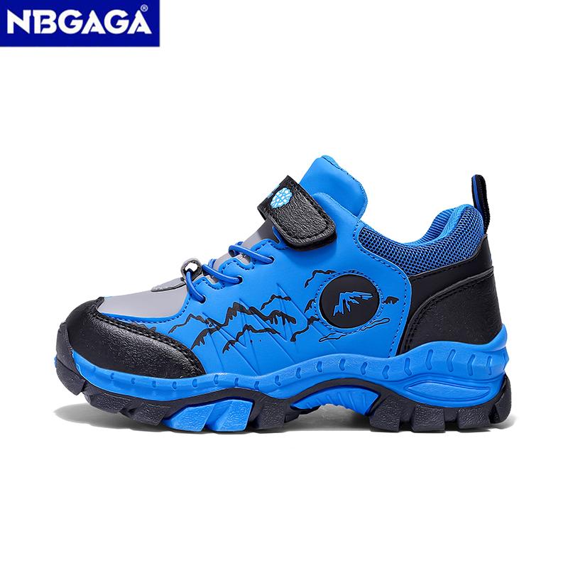 Children's Fashion Hiking Boots Boys' Sport Running Sneake Anti-Collision Non-Slip Athletic Outdoor Trekking Shoes
