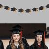 Graduation Cap Garland String Congrats Grad Party Decoration Hanging Hat Cutouts Banner Photo Prop Backdrop Graduation Decor