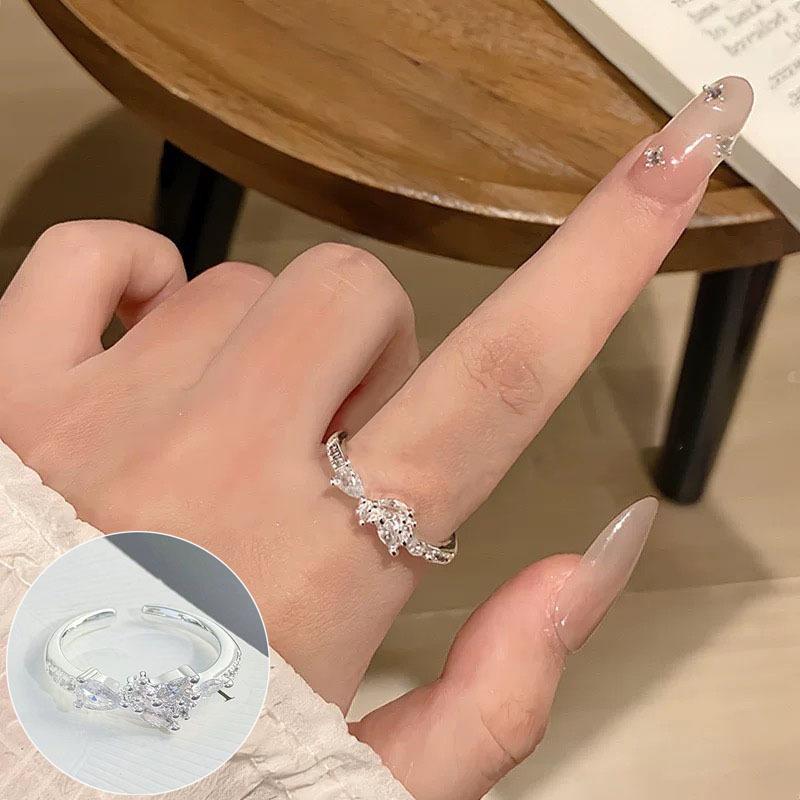 VENTFILLE 925 Sterling Rings for Women Fashion Geometric Handmade Irregular Line Ring Party Birthday Gift Dropshipping