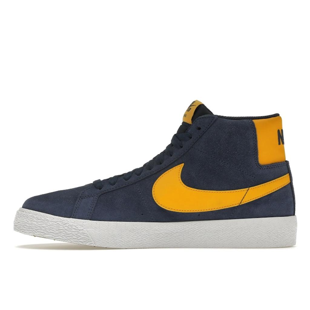 Nike Zoom Blazer Mid SB Michigan Unisex Sneaker Blau Marine Weiß 864349-402