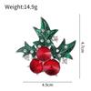 Christmas Fruit Themed Brooch, Fashionable Jewelry Accessories For Women, High-Value Holiday Accessories, Preferred Christmas Gift For Friends