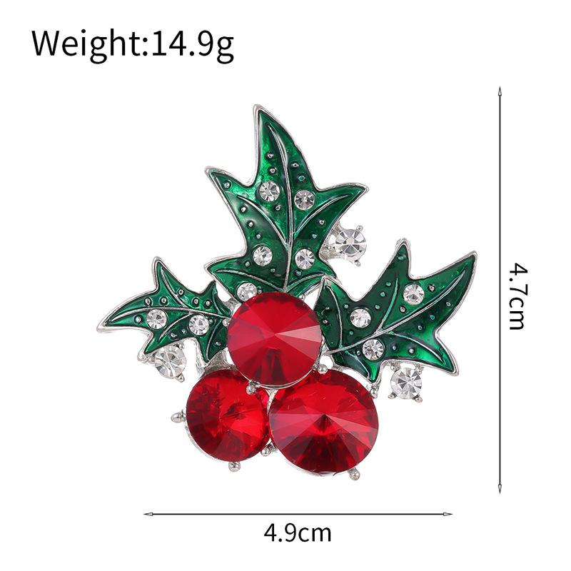 Christmas Fruit Themed Brooch, Fashionable Jewelry Accessories For Women, High-Value Holiday Accessories, Preferred Christmas Gift For Friends