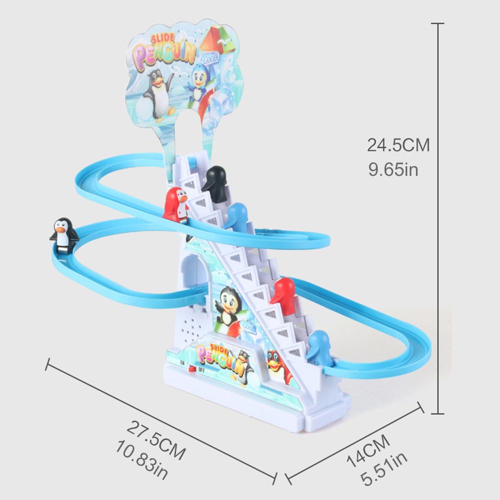 Electric Track Slide Toys Exercise Hands On Skills for Boys Girls (9 Penguin)