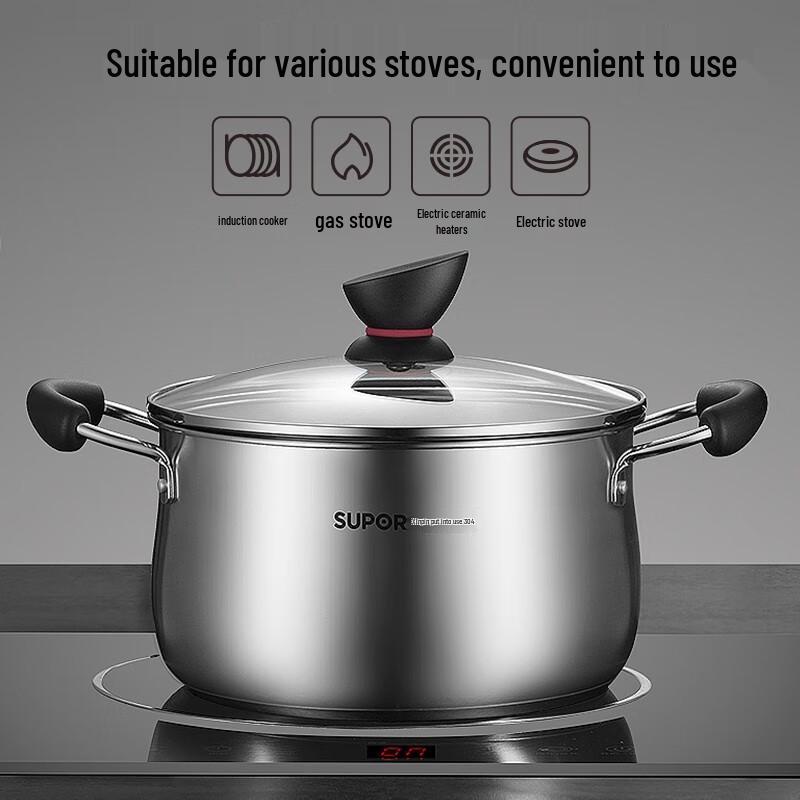 Supor Exquisite Series Stainless Steel Soup Pot