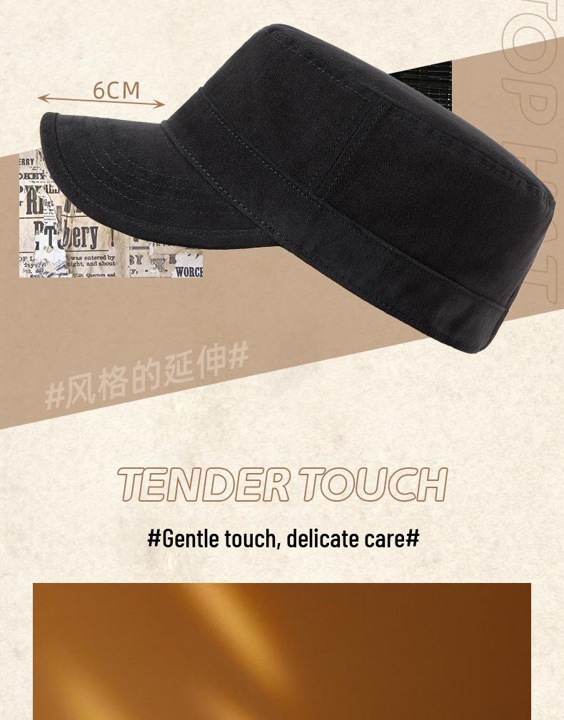 Men's Warm Brushed Plus Size Adjustable Baseball Cap - Autumn & Winter Duckbill Hat