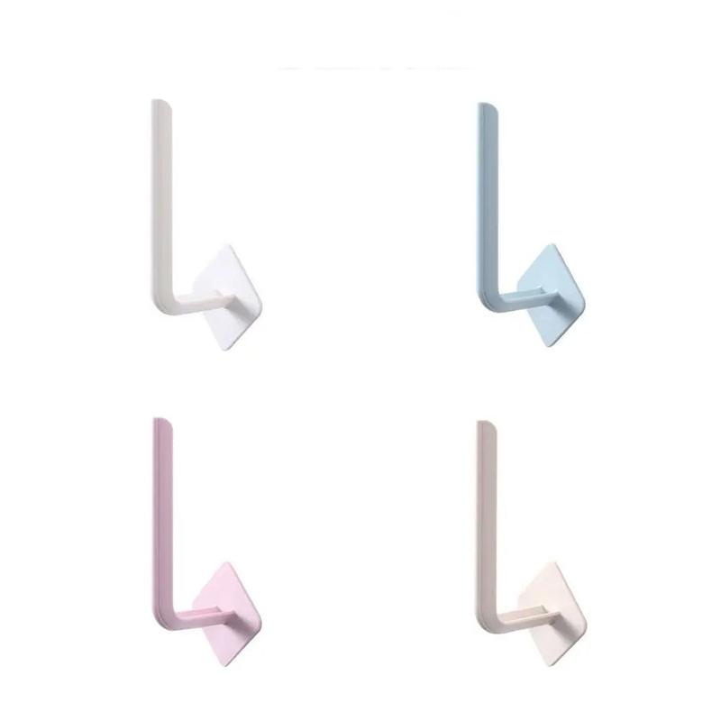 Kleiderbügel Badezimmer Wand Nahtloses Kleben Badetuchhalter Toilettenpapierhalter Badezimmer Garderoben Selbstklebender Haken