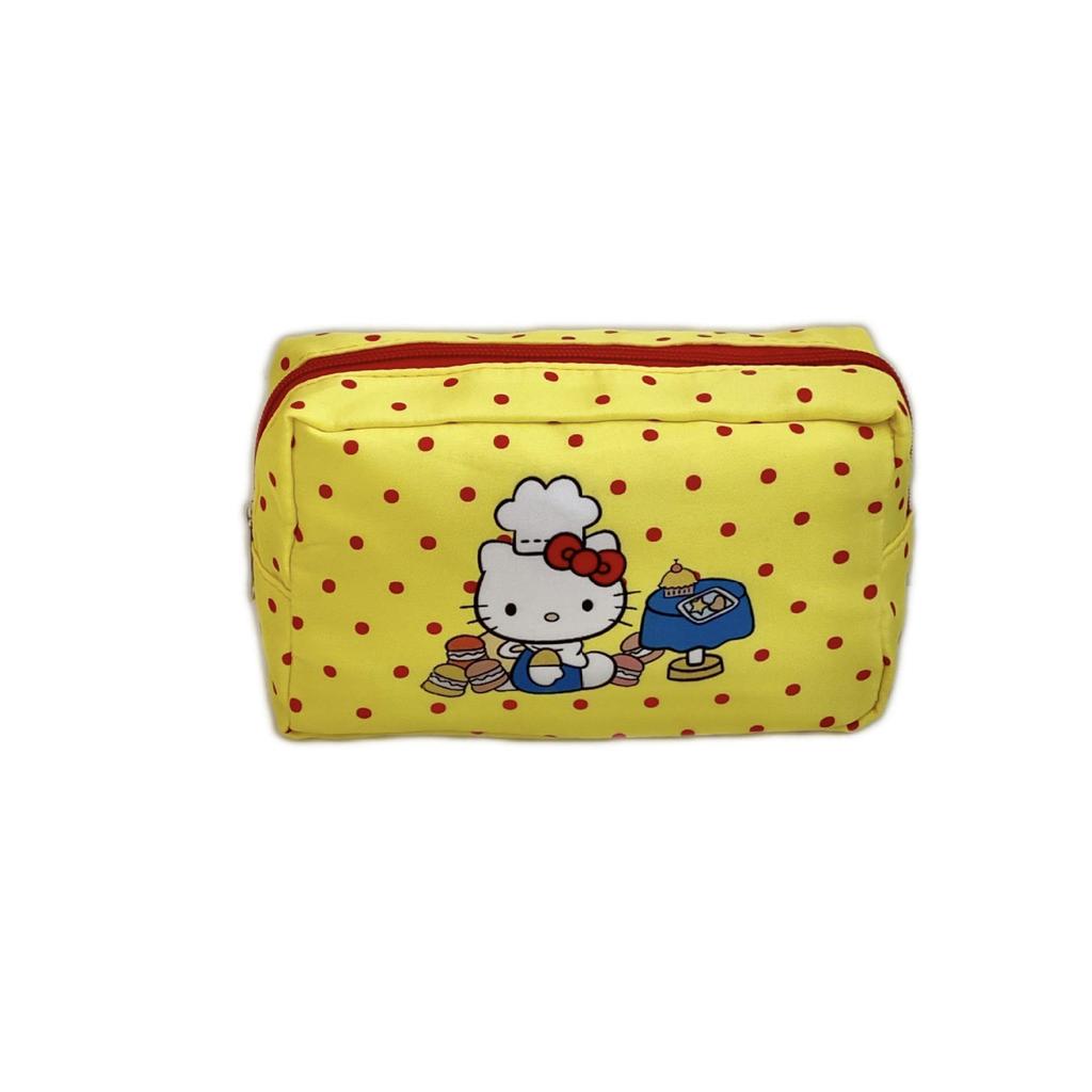 Japanese Polka Dot Cat Makeup & Travel Storage Bag - Large Capacity, Portable Women's Pouch