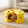 Cama Tunnel de Queso Desmontable Resistente al Desgaste Casa de Queso para Gatos Cama para Gatos de Fieltro que no Suelta Pelo para Gatitos
