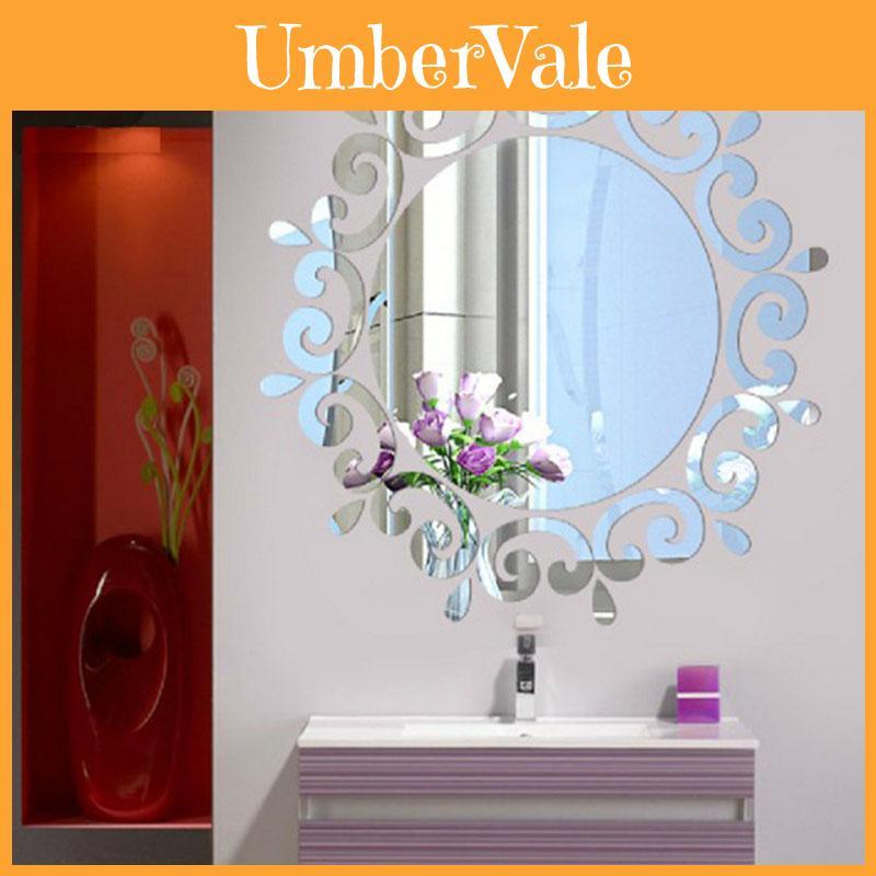 Premium Acrylic 3d Diy Mirror Wall Stickers With Timeless Design For Modern Homes