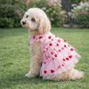 Ruffle Trim Dog Tulle Skirt Thin Breathable Puppy Wedding Dress Dog Summer Vest  Casual Fashion