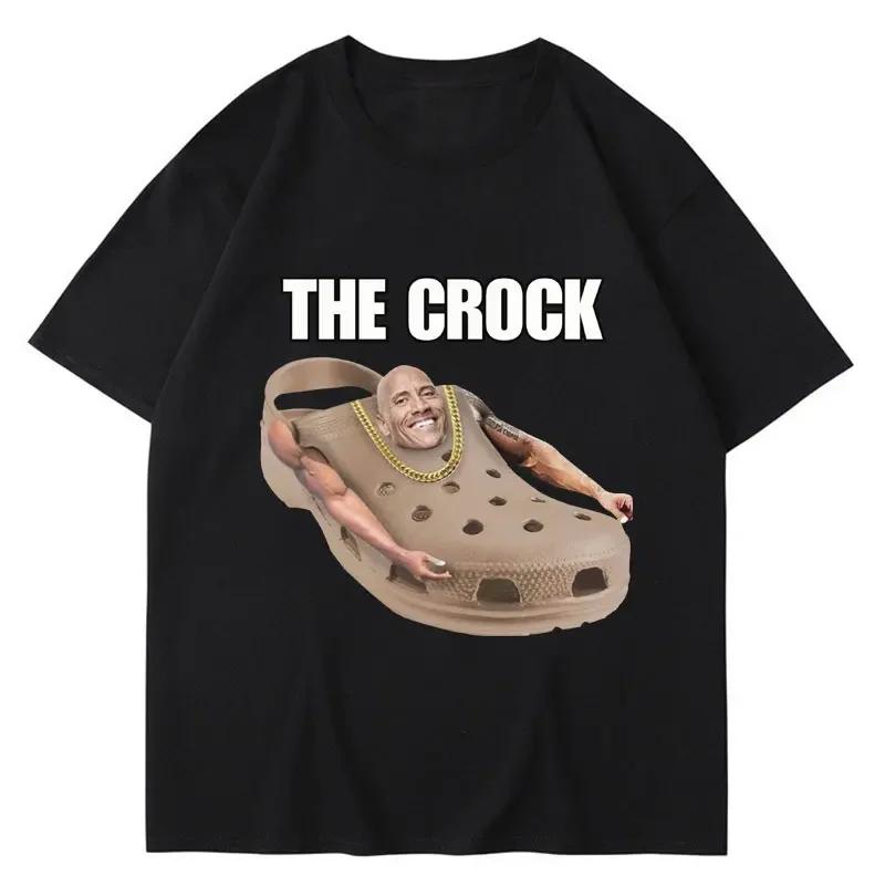 

The Crock Dwayne Johnson Funny T Shirt Women Joke Humor Summer T-shirt Casual Clothes Male Streetwear 4XL