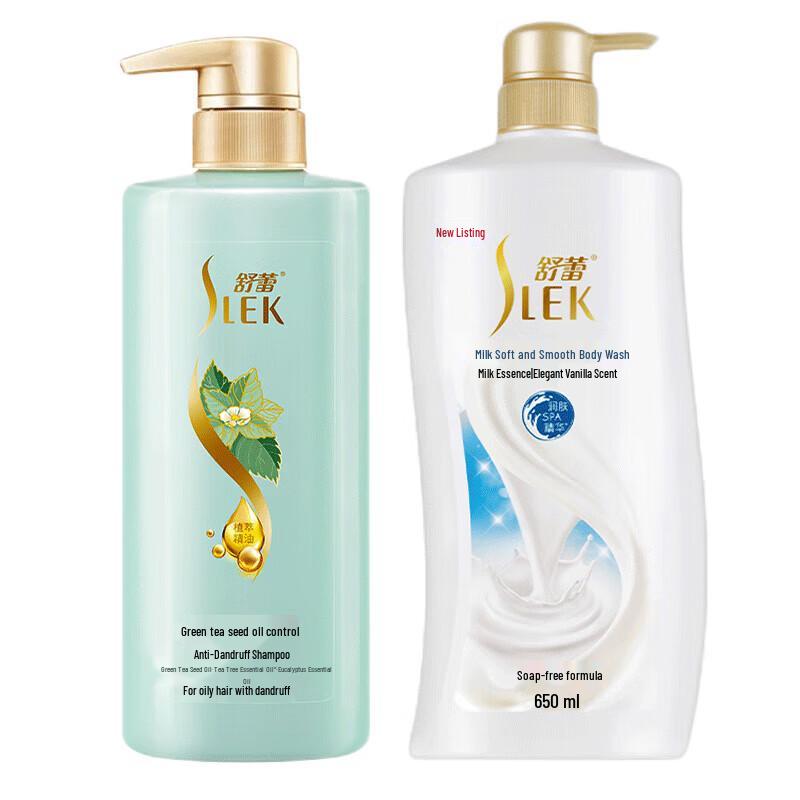 SLEK Green Tea Seed Oil Control Anti-Dandruff Shampoo