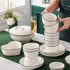 Jieyajie C120 62-Piece Chinese Ceramic Dinnerware Set