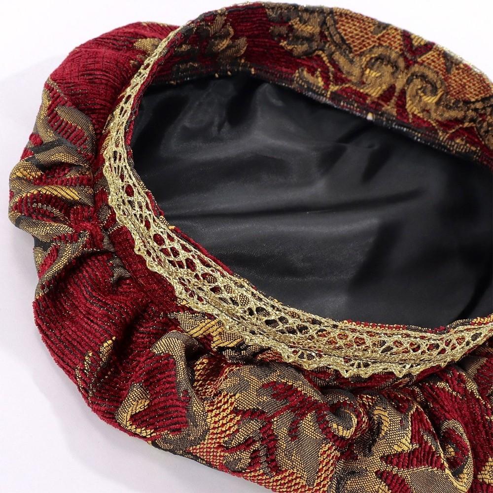 with Feather Medieval Noble Court Hat Antiqued Renaissance Ceremony Dress Hat Role-Play