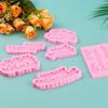 Happy Birthday Chocolate Silicone Molds 6 Pcs,Letter Cake Decoration Fondant Mold,for Baby Showers,Birthday