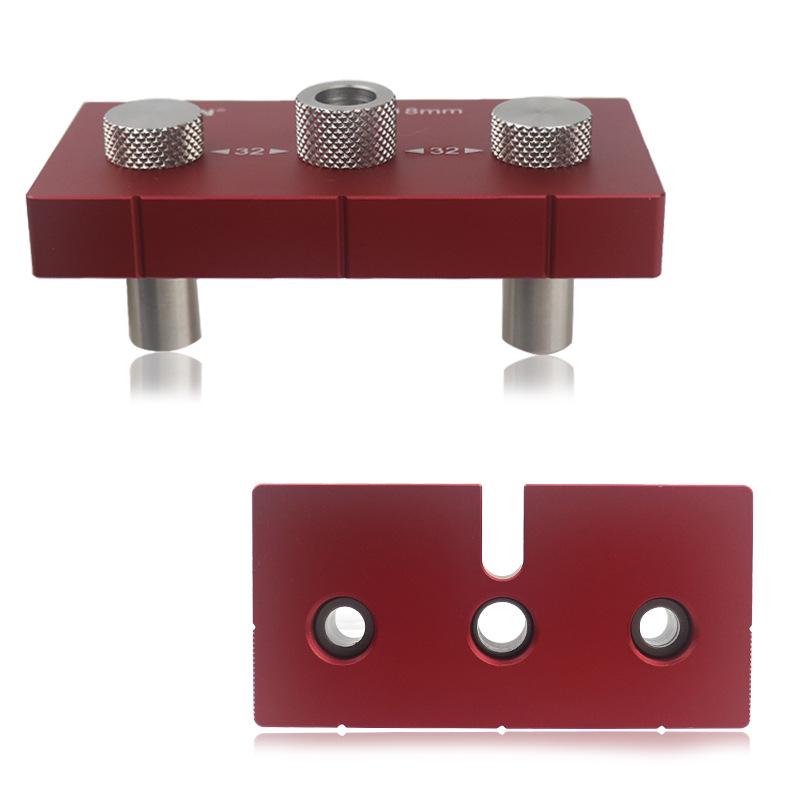 3-in-1 Hole Punching & Positioning Tool for Furniture Joints