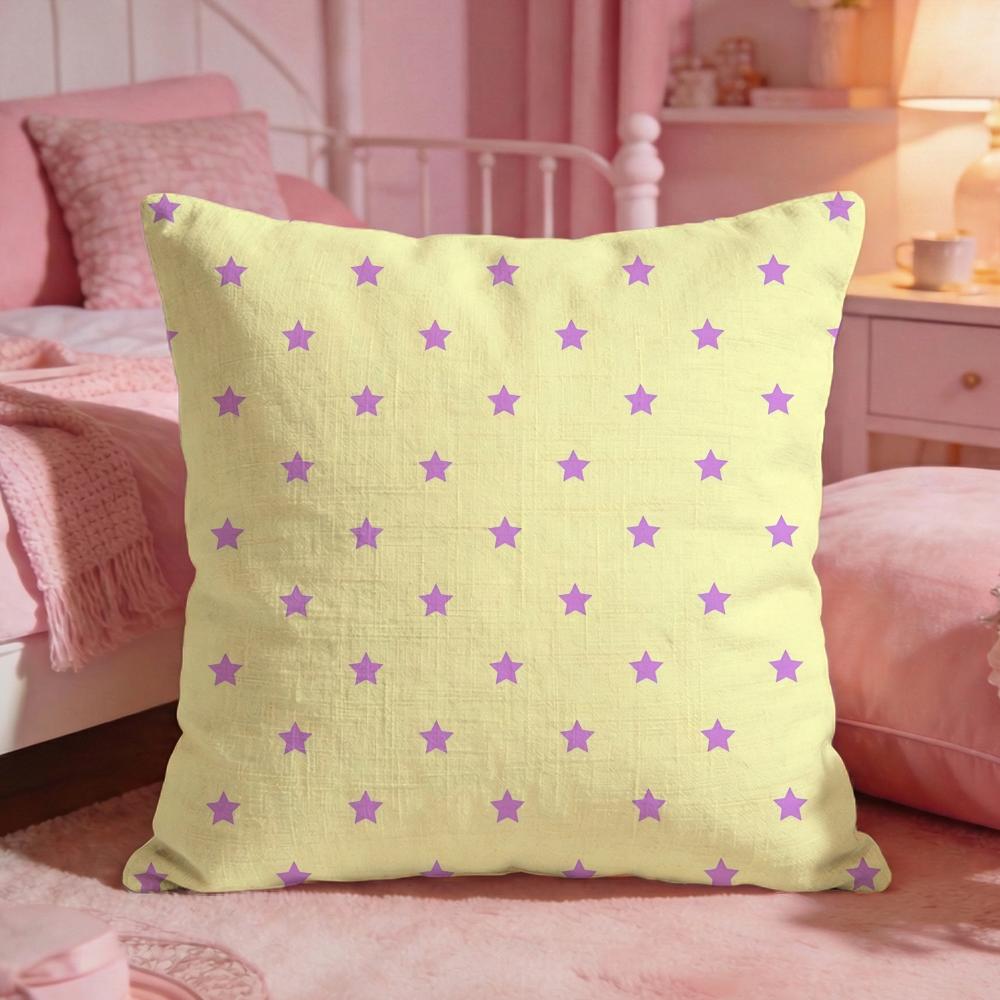 Shining SStar BackgroundS Cushion Cover Premium Comfort Reversible Pillow Cove Two in One Design for Any Room Car Interior