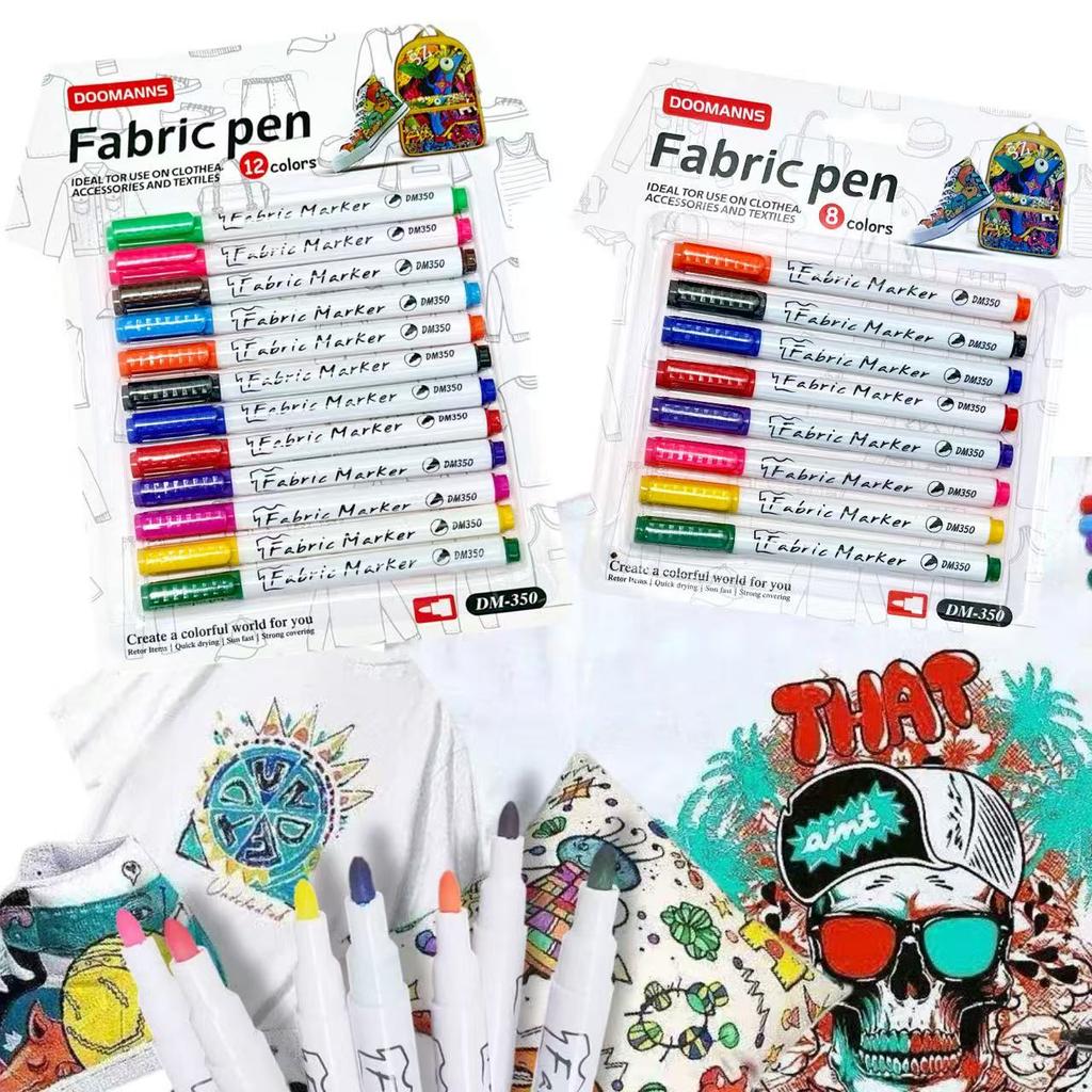 8/12 szt. Pisak do tkanin, Idealny do użycia na Tkaninie, Akcesoriach i Tekstyliach, DIY T-shirt, Plecak, Buty