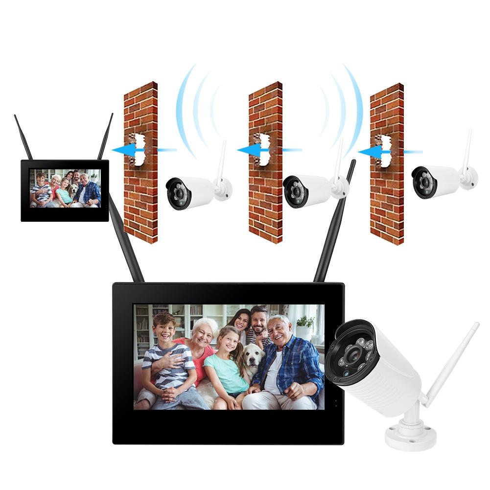 10in 1.3MP HD Wireless WIFI Baby Monitor 1 Camera Smart DVR Home Security System