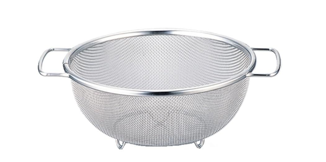 Kanei Kogyo Shapeline Handled Round Made in Japan Colander, 19cm, SH-007,