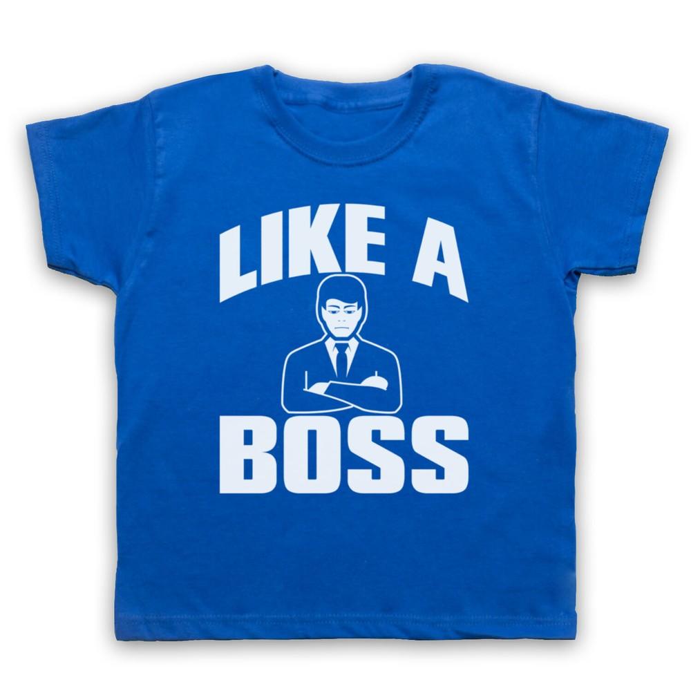 

Like A Boss Funny Slogan Cool Joke Kids Childs T-Shirt S
