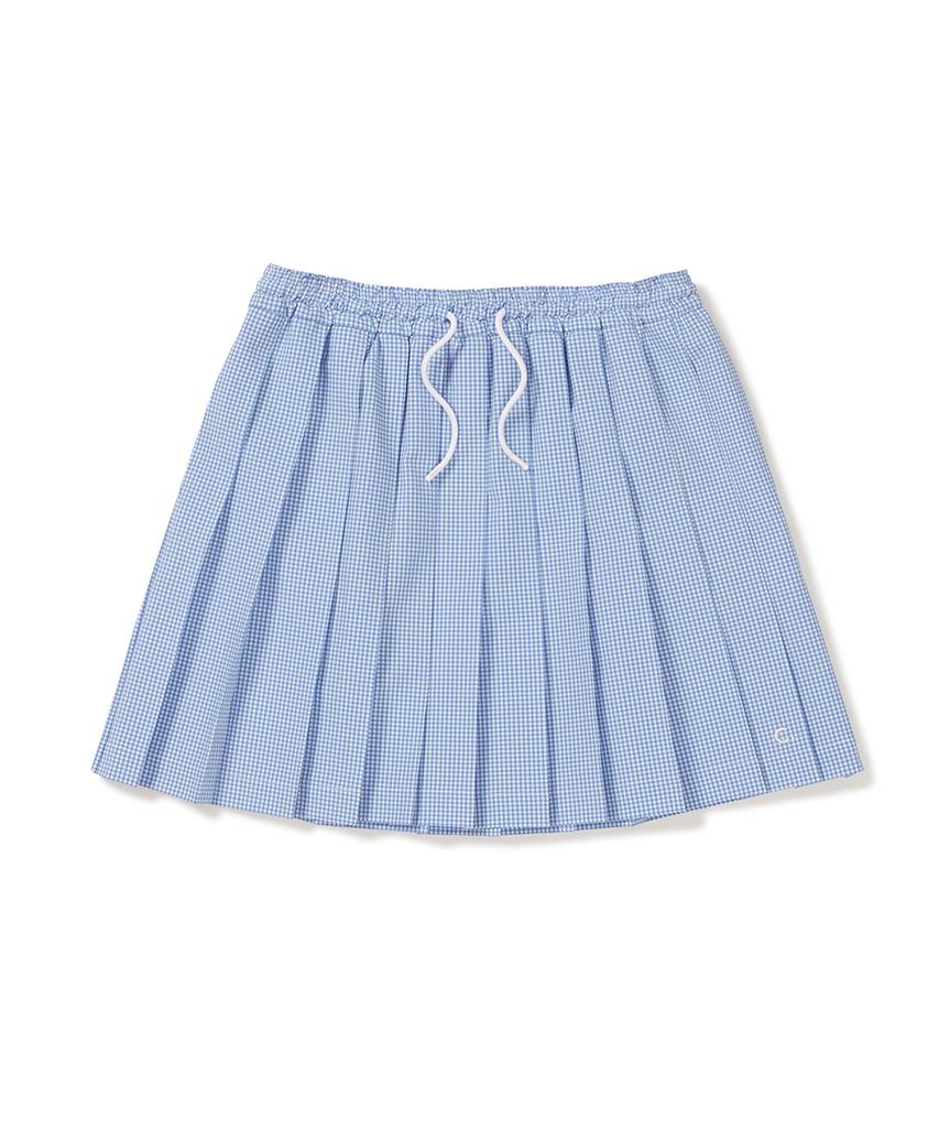 Clove [24Ss Clove] Pleats Banding Skirt (Blue)