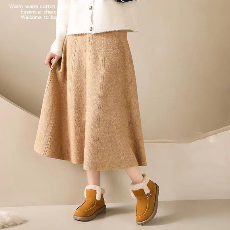 Schneestiefel Koreanische Version Damen Winter Neuheit mit Plüsch und dicken Baumwollstiefeln Warme flachsohlige weichsohlige Damen Baumwollschuhe