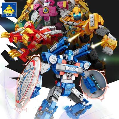Kai Zhi Constellation Warriors Transformable Capricorn Scorpio Educational Building Block Robot Toy