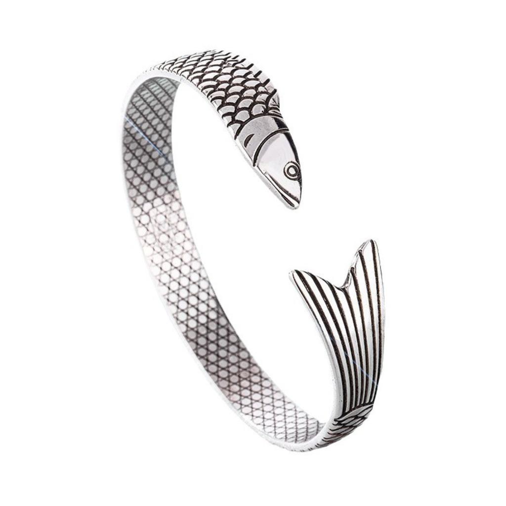 New Creative Fashion Personality Lucky Fortune Transfer Dragon Bracelets Jewelry Fish Bangles