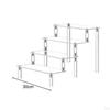 Acrylic Display Stand Riser Jewelry Shelf Clear Product for