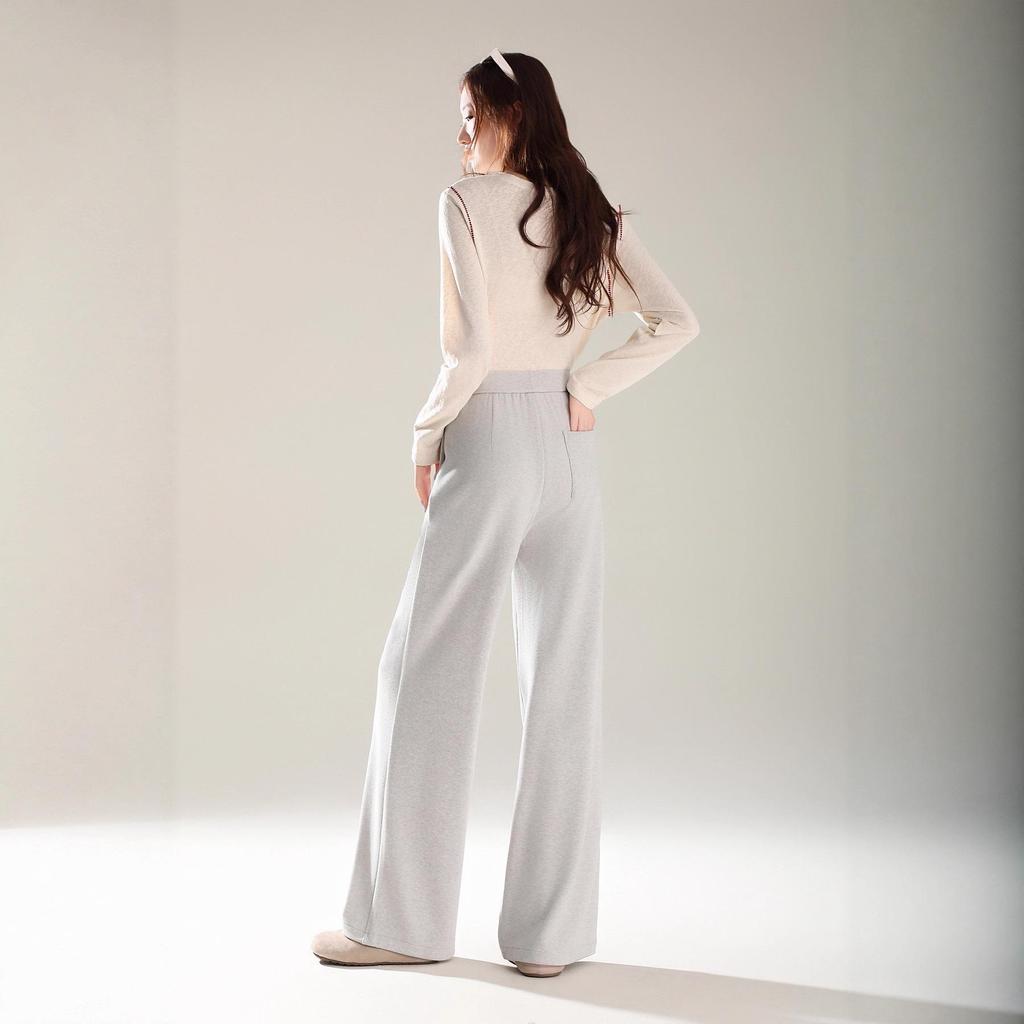 Pantaloni a Maglia Larghi in Misto Lana - Da Donna, Snellenti, Comodi, Morbidi e Accoglienti per l'Autunno