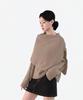 Keulleiseu Seri Loose Fit Cape Layered T-Shirt 2-Piece Set_Ivory