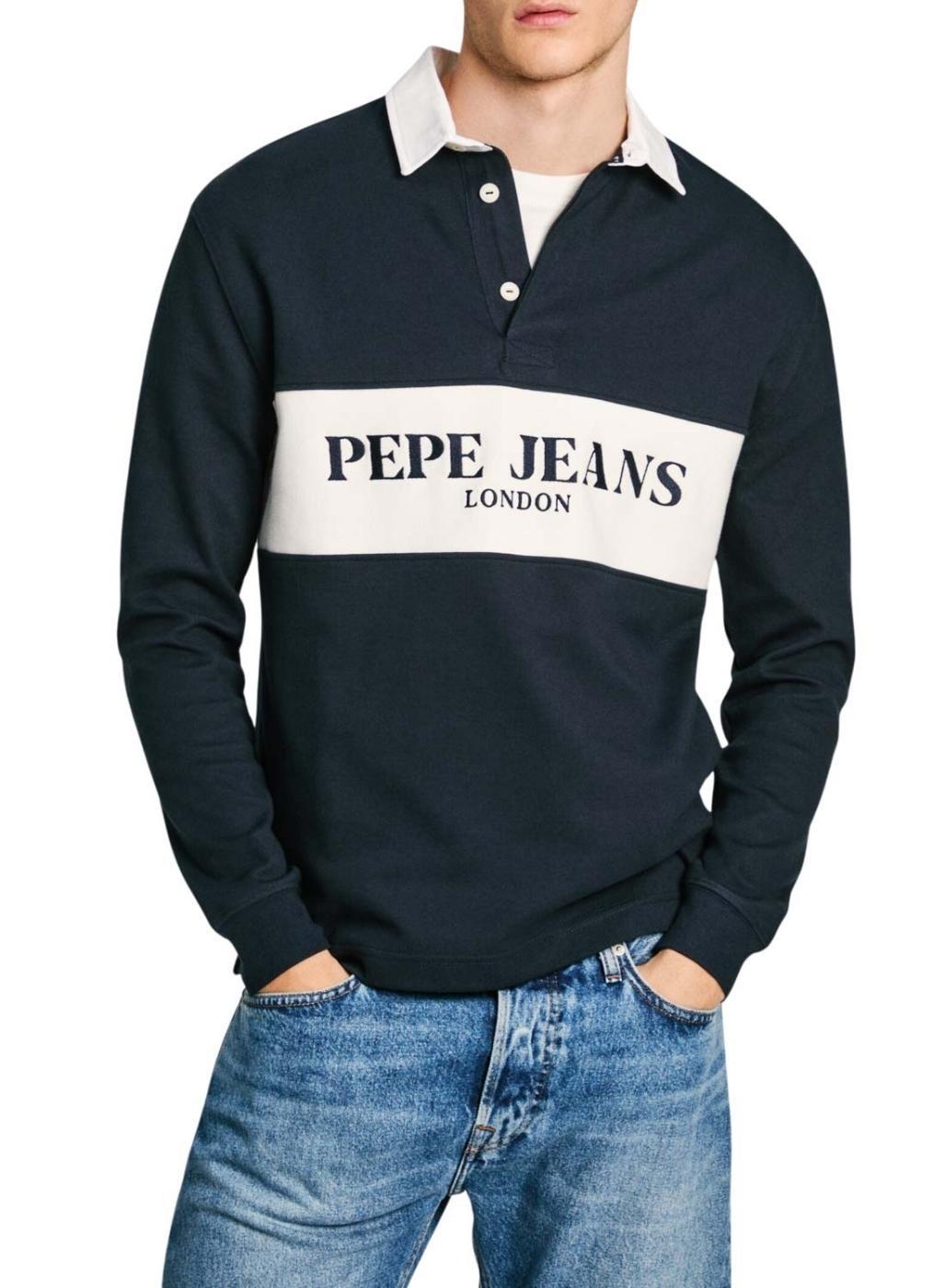Pepe Jeans Herren Blau Polo-Shirt Joey - Bild 4