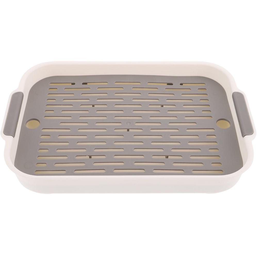 Rectangular Bunny Litter Box Large Space Rabbit Training Potty Small Guinea Pig Hamster Cage Pet Toilet Cleaning Supplies
