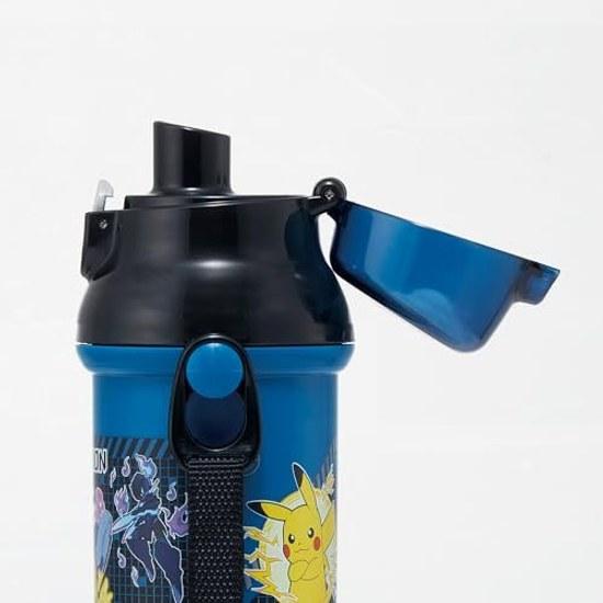 Skater water bottle children direct drinking 480ml plastic one-touch dishwasher safe made Japan Pokémon 25 boys PSB5SANAG-A