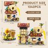 Honey Workshop Mini Building Blocks Creative Farm Street View Japanese Toys House Kits 1242PCS Kids Collection Model,Adults Teen