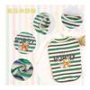 AmzBarley Dog Clothes Shirt, Spring, Striped Bear Print, Made of Cotton, Sleeveless, Dog Clothes, Small Dogs, Spring/Summer Tank Top, Cute, Popular,