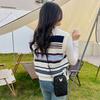 Rhombus Small Bag Women's New Korean Version Mobile Phone Bag Embroidered Butterfly Messenger Bag