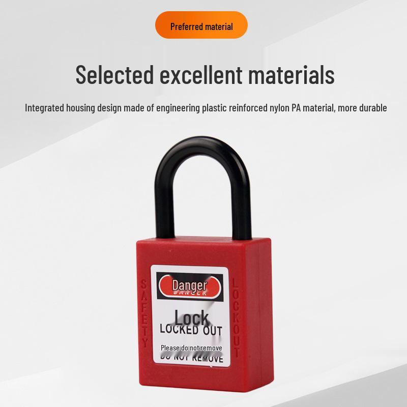 Bedi 38mm Industrial Safety Padlock: Engineering Plastic Insulated Electrical Lockout/Tagout (LOTO)